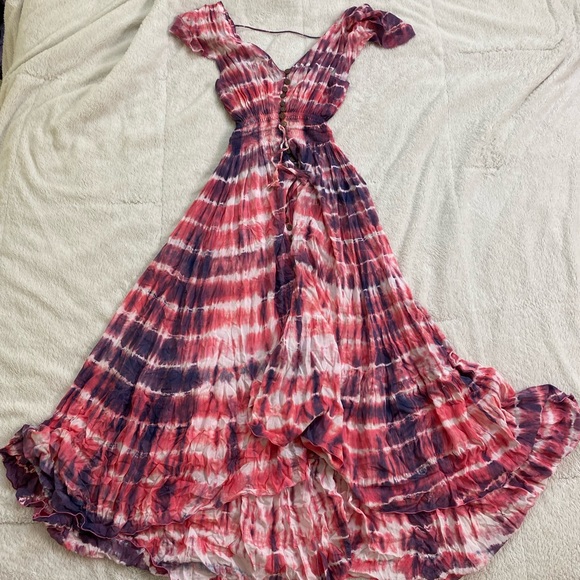 NWT Tieare Hawaii New Moon Tie Dye Maxi Dress - Picture 12 of 15